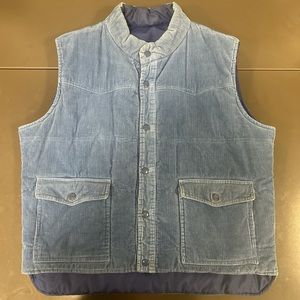 Vintage Reversible Blue Vest